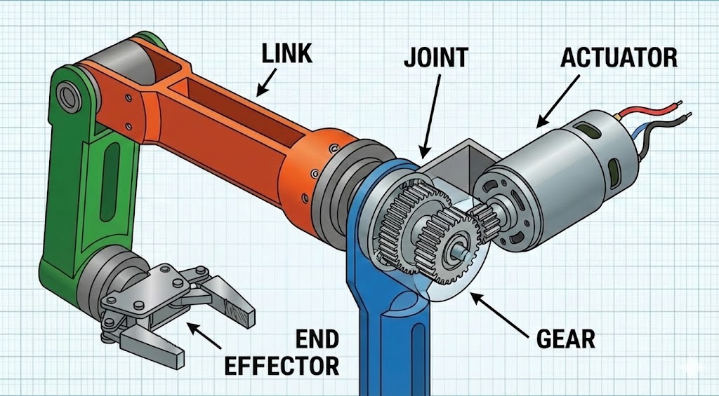 Structure of industrial robot arm